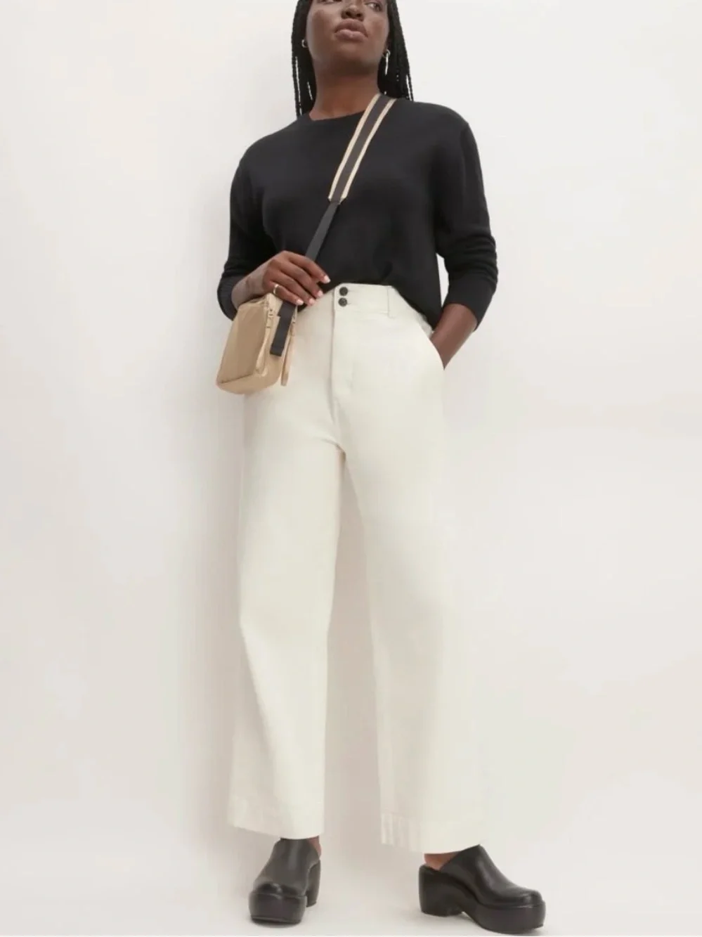 EVERLANE Pink Crossbody Shoulder Bag - Lightweight Everyday Bag